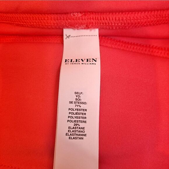NWT EleVen by Venus Williams Let's Roll Smocked High Waist Leggings Size S Coral - Picture 5 of 9